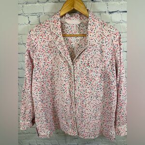 Victoria’s Secret Hearts Cotton Comfy Cozy Romantic Fun Button Pajama Top S